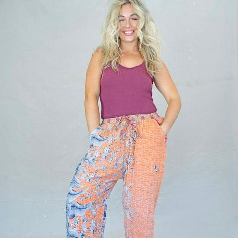 Kantha Pants – Apricot (L)