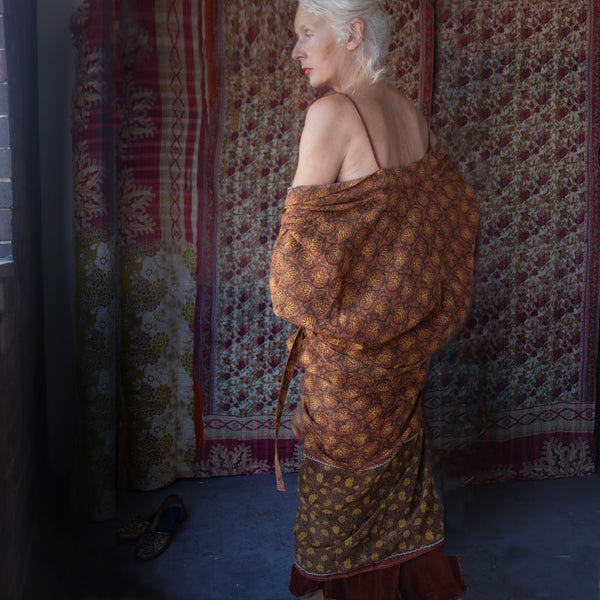 Long Silk Kimono – Autumn