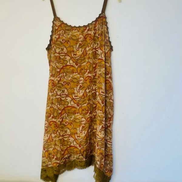 Silk Singlet Dress – Russet (XL)