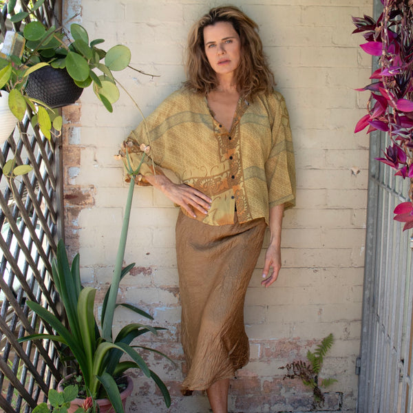 Silk Skirt – Latte (M)