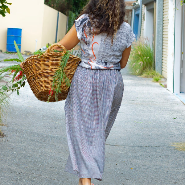 Cotton Gypsy Skirt – Black