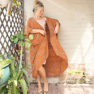 Silk Cape – Tangerine