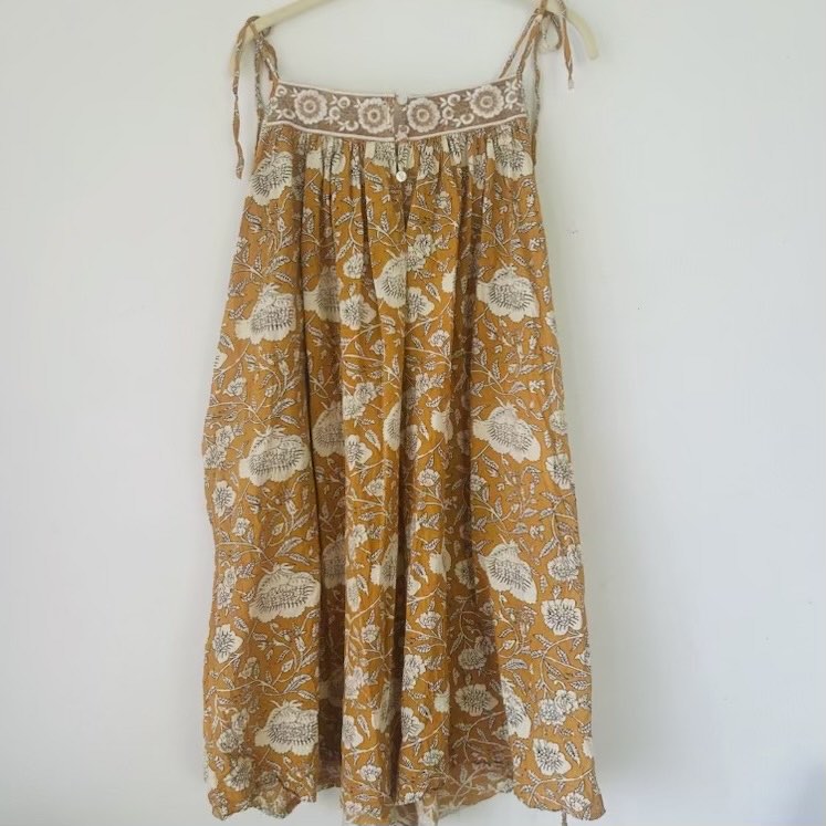 Strappy Cotton Dress – Amber