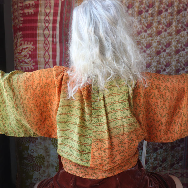 Silk Wrap Top – Citrus