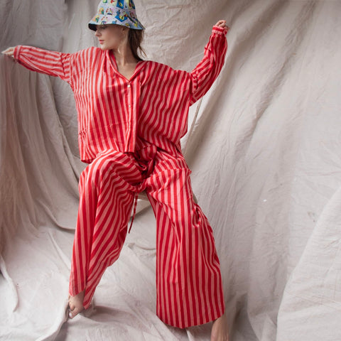 Striped Cotton Pants – Candy (S/M)