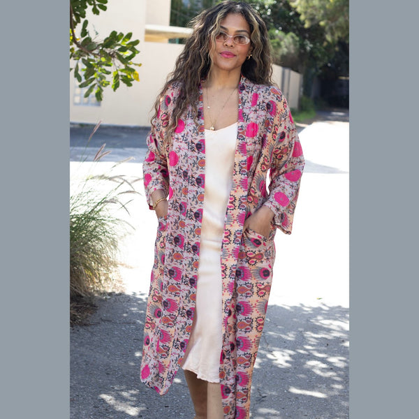 Cotton Kimono – Pink