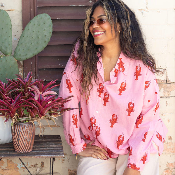 Cotton Shirt – Lobster