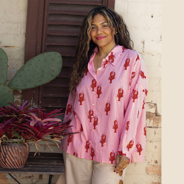 Cotton Shirt – Lobster