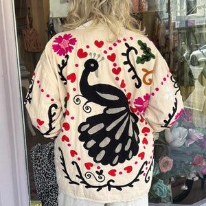 Cotton Peacock Jacket – Pearl