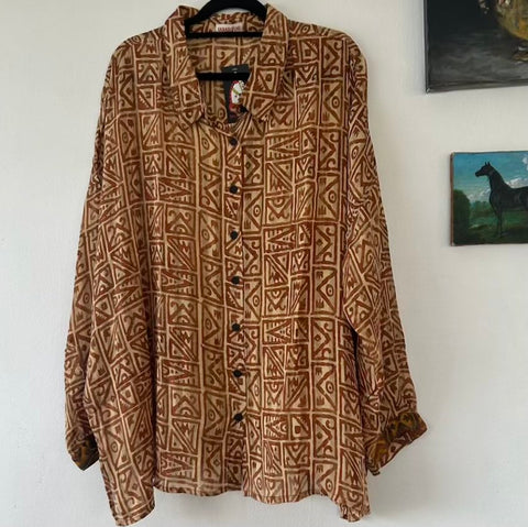 Silk Daisy Shirt – Aztec