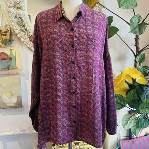 Daisy Silk Shirt – Pink