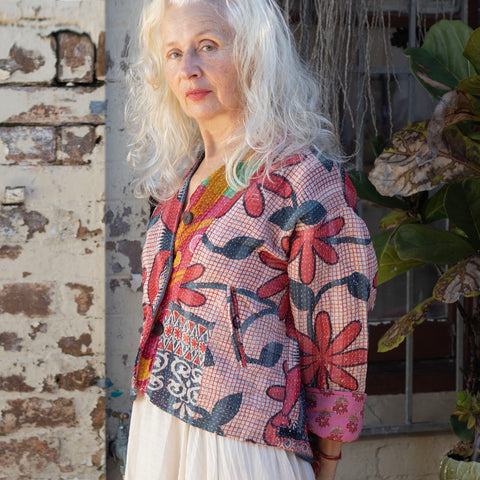 Short Kantha Jacket - Daisy