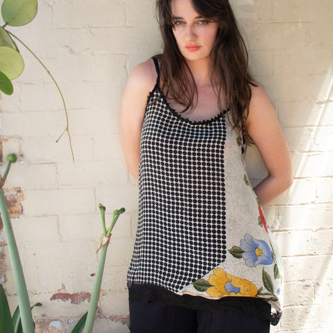 Silk Singlet – Dotti (M)