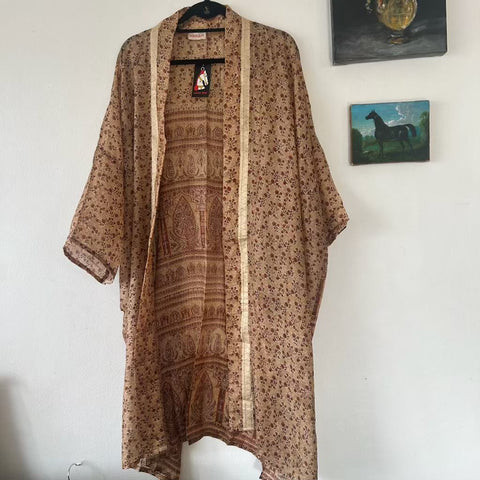 Mid Silk Kimono – April