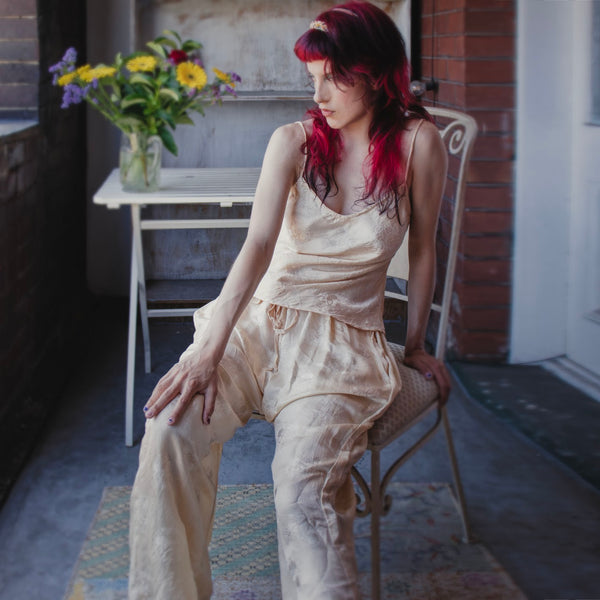 Embossed Silk Cami – Shell (M)
