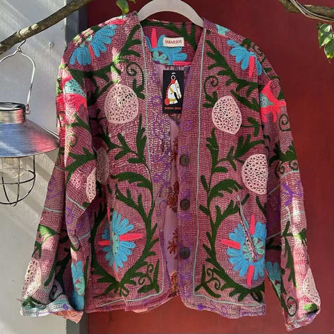 Short Kantha Jacket – Dusk