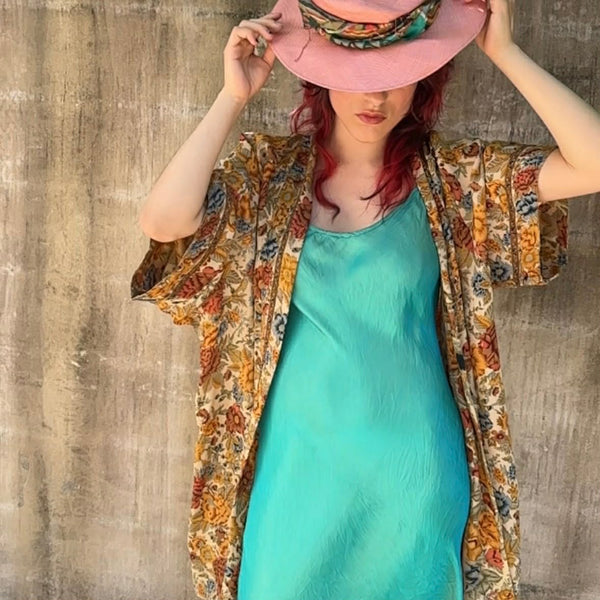 Silk Slip – Turquoise (S)
