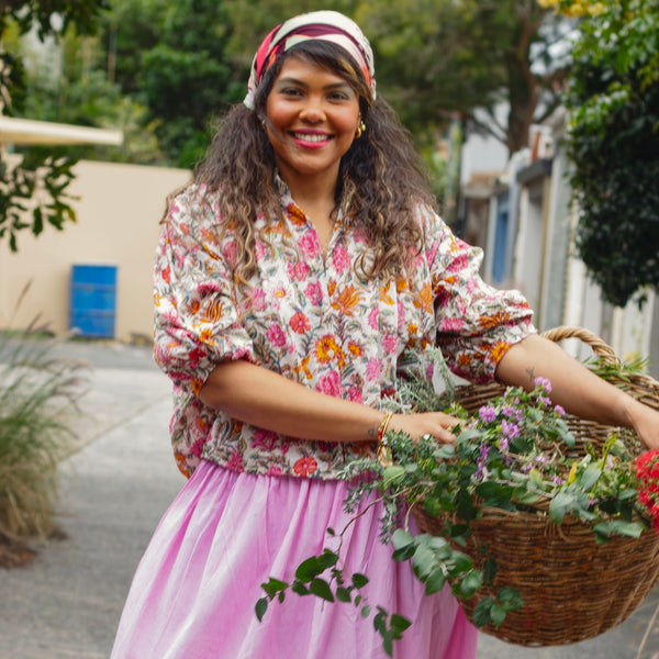 Cotton Floral Shirt – Daisy