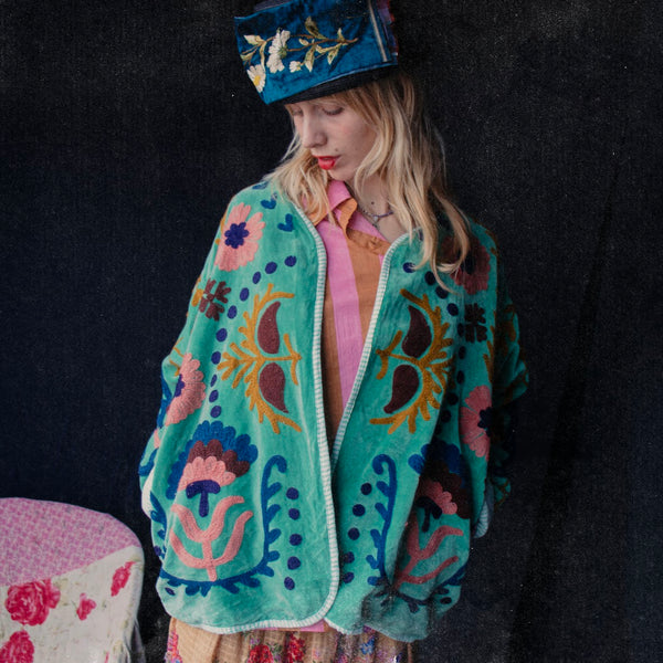 Velvet Love Jacket - Jade