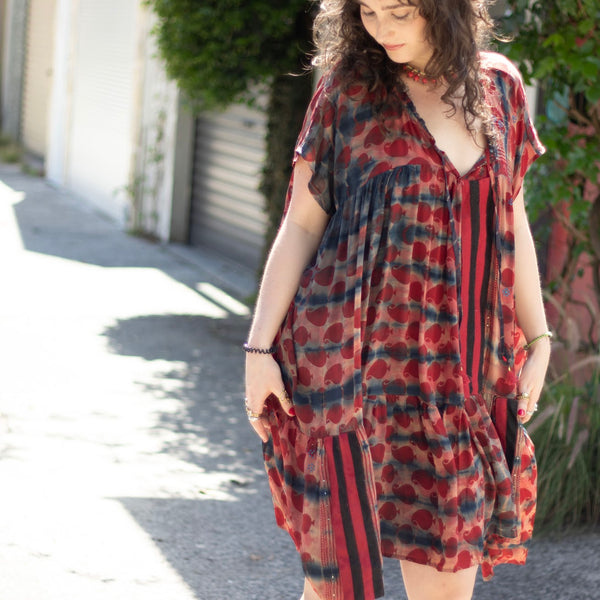 Silk Babydoll Dress – Scarlet