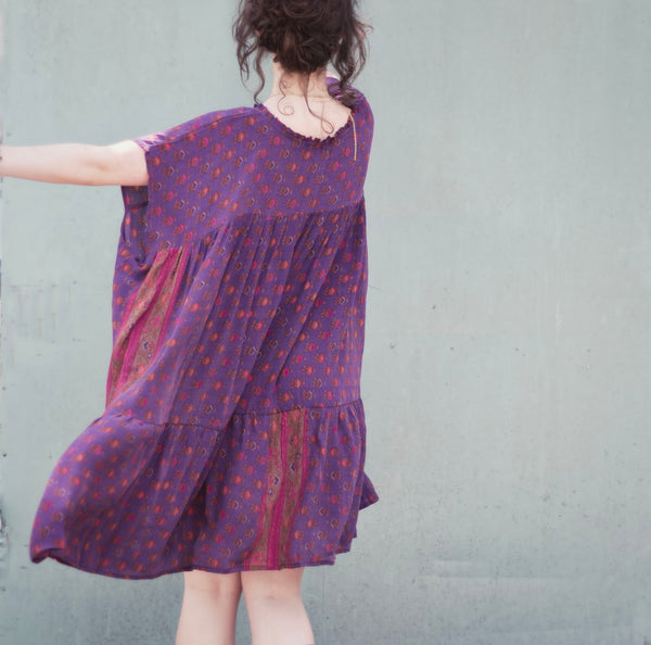 Silk Babydoll Dress – Heather