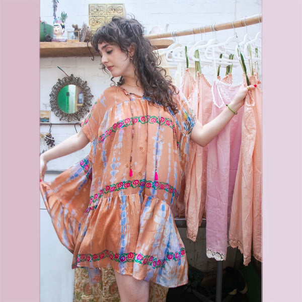 Silk Babydoll Dress – Peachy