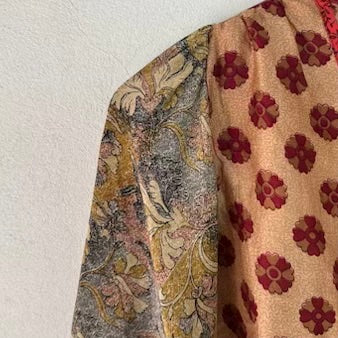 Silk & Velvet Wrap Top – Jaipur