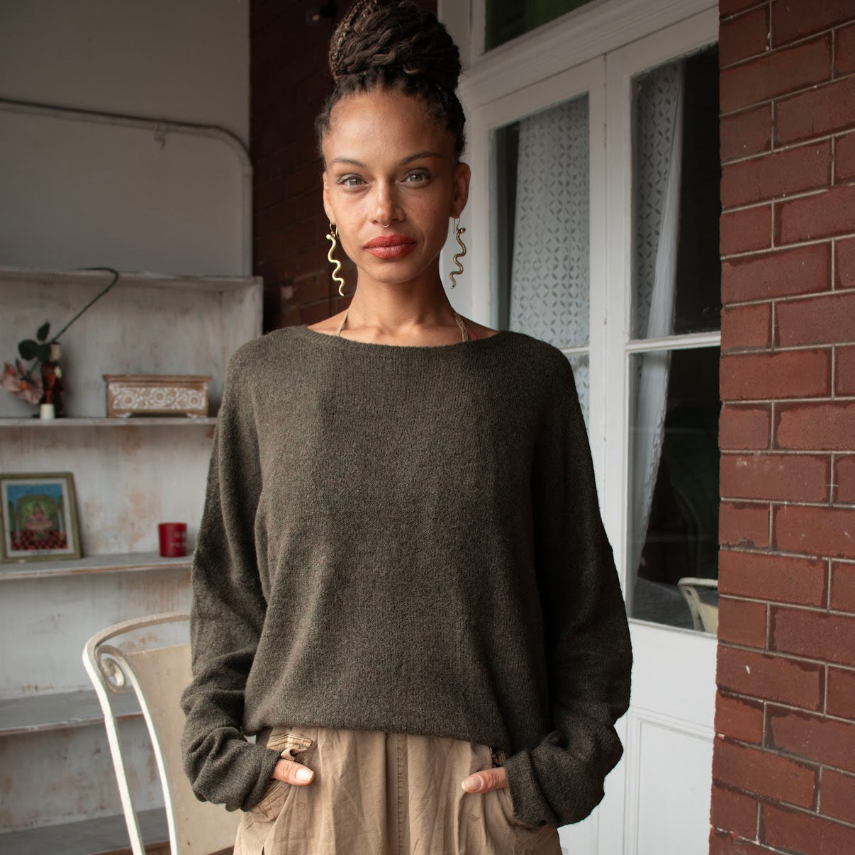 Cosy Jumper – Khaki