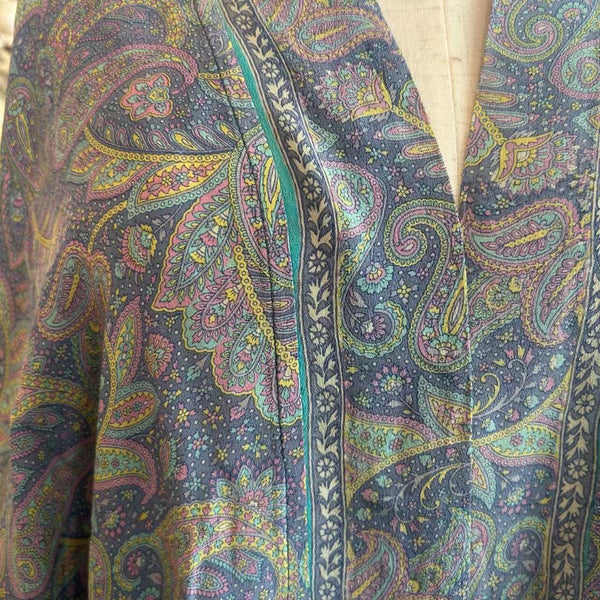 Long Silk Kimono – Sky