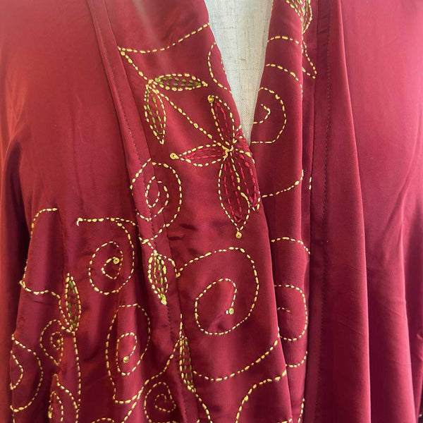 Long Silk Kimono – Scarlet