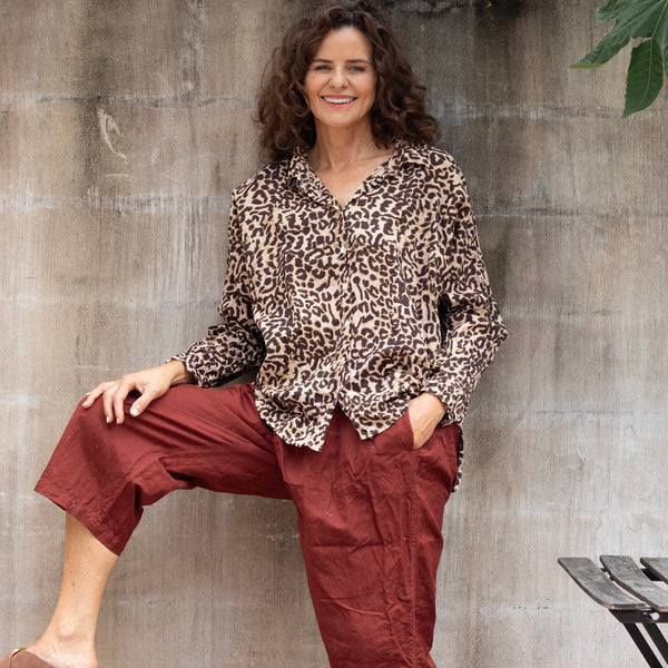 Cotton Shirt – Leopard