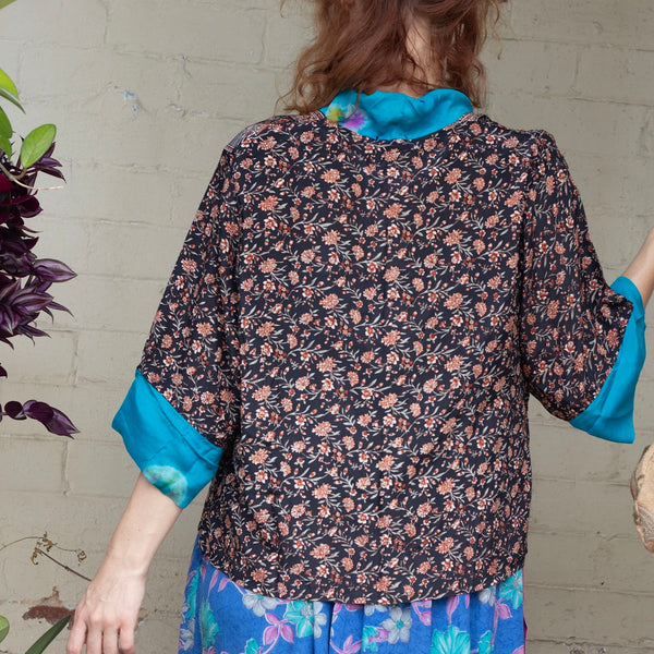 Short Silk Kimono – Lila