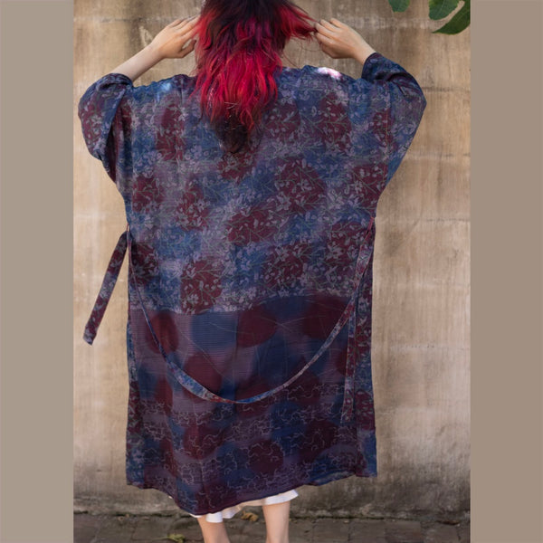 Long Silk Kimono – Mulberry