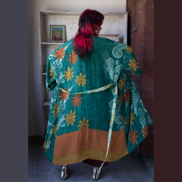 Long Silk Kimono – Jade