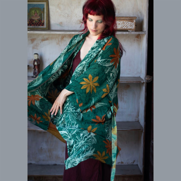 Long Silk Kimono – Jade