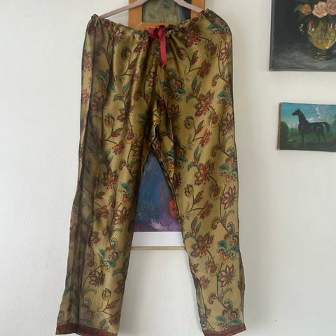 Silk Pants – Lotus (S)
