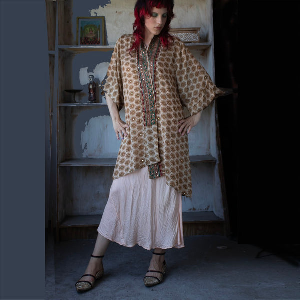 Mid Silk Kimono – Starburst