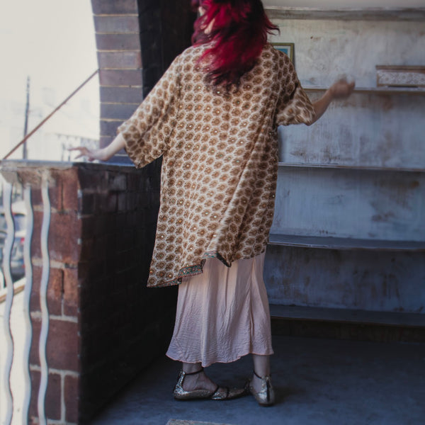 Mid Silk Kimono – Starburst