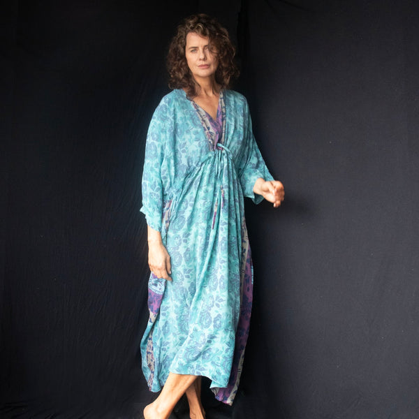 Silk Onoki Dress – Sky