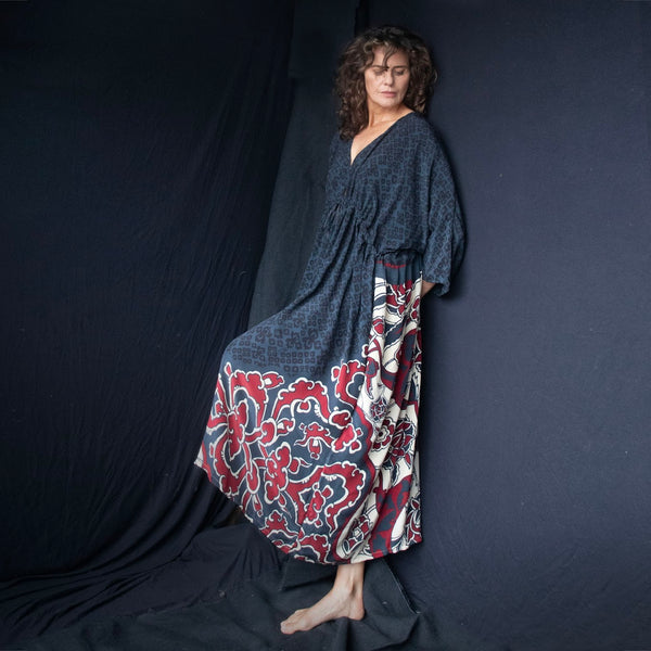 Silk Onoki Dress – Midnight