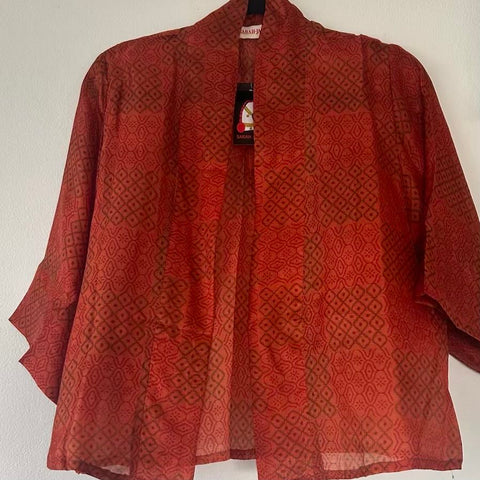 Short Silk Kimono – Blaze
