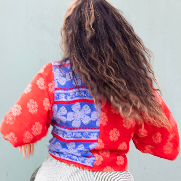 Short Silk Kimono – Red