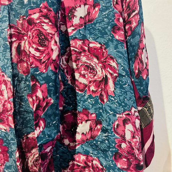 Short Silk Kimono – Dahlia