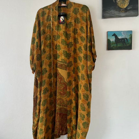 Mid Silk Kimono – Amber