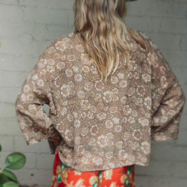 Silk Bella Shirt – Sepia