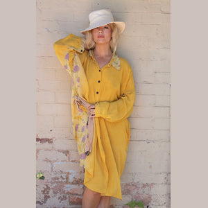 Silk Shirt Dress – Sunshine