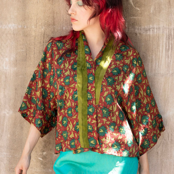 Short Silk Kimono – Autumn