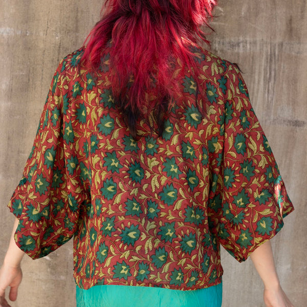 Short Silk Kimono – Autumn