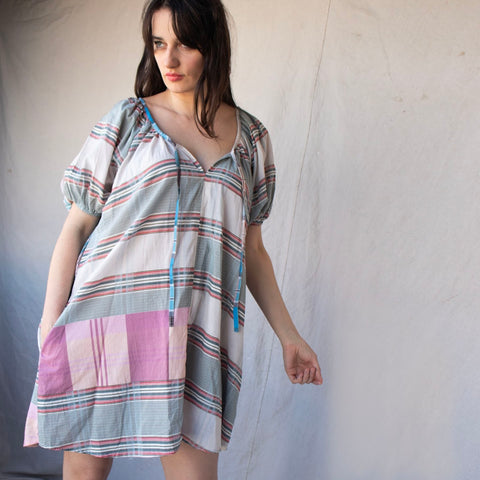 Cotton Mini Dress – Pink