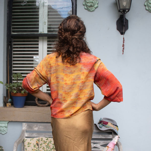 Short Silk Shirt – Sunset